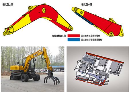 寶鼎BD80W輪式抓木機(jī)結(jié)構(gòu)堅(jiān)固