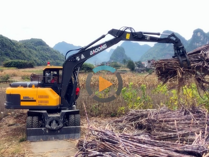 廣西95抓木機(jī)工作視頻